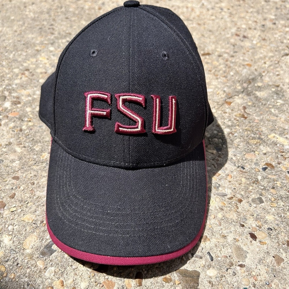 Nike Dri Fit Legacy 91 Seminoles Hat Cap Black Maroon Trim